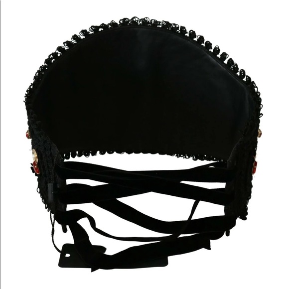 DOLCE & GABBANA
BLACK GOLD CRYSTAL TORERO LEATHER WIDE BELT NWT - Picture 15 of 16